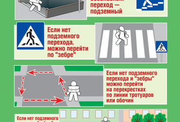 Переходи дороги по пешеходному переходу!