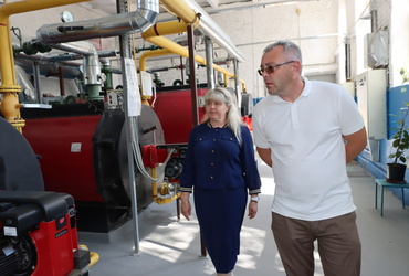 Екатерина Долгасова  проверила ход работ по ремонту котельных округа