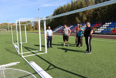 Для ДЮСШ приобрели комплект футбольных ворот