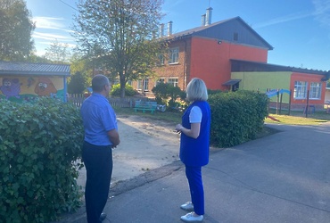 В дошкольном отделении ЛСОШ №1 выполнены работы по ремонту кровли здания