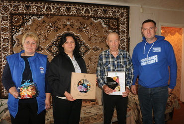 С юбилеем поздравили жителя деревни Введенское