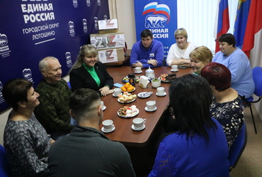 Екатерина Долгасова встретилась с участником СВО