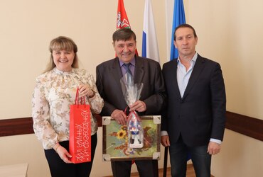 Председателя Совета ветеранов войны, труда, Вооруженных Сил и правоохранительных органов Николая Васильевича Солонца поздравили с юбилеем