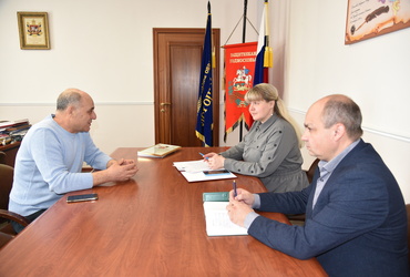 Глава округа провела рабочую встречу с председателем Совета предпринимателей