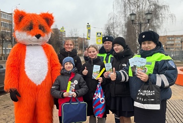 Сотрудники Госавтоинспекции ОМВД России по г.о. Лотошино провели  акцию «Верные друзья — правила ПДД!»