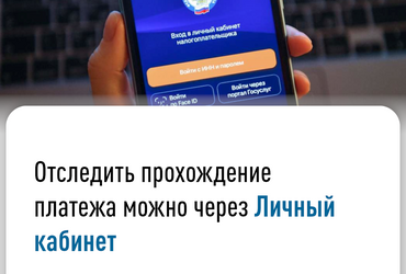 Отследить прохождение платежа можно через личный кабинет