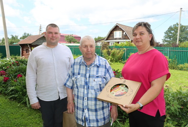 С юбилеем поздравили жителя деревни Могильцы