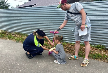 Сотрудники Госавтоинспекции городского округа Лотошино провели акцию «Безопасный двор»