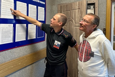 Председатель Общественного совета при ОМВД России «Лотошинский» проверил работу Дежурной части