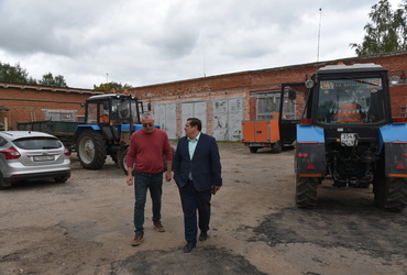 Василий Козловский проверил установку системы ГЛОНАСС на технике Лотошинского ЖКХ