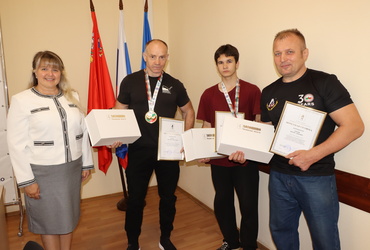 Глава муниципального округа Лотошино Екатерина Долгасова поздравила наших спортсменов с новыми победами