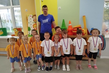 На минувшей неделе в детском саду «Мечта» прошли соревнования в рамках федерального проекта «Детский спорт»