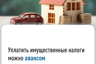 Уплатить имущественные налоги можно авансом