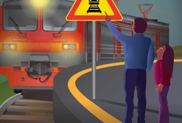 Напоминаем, что железнодорожные пути являются объектами повышенной опасности. Находясь на них, вы подвергаете свою жизнь риску