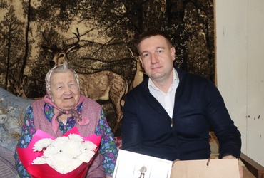 С 90‑летием поздравили жительницу деревни Марково