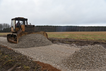 Рабочие полностью доделали дорогу до Щеглятьевского кладбища